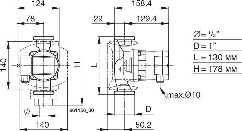 Циркуляционный насос Biral AX 13-4