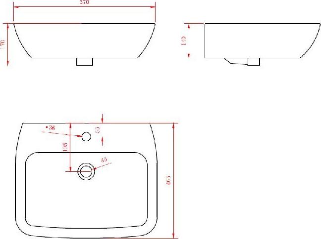 Раковина 57 см BelBagno Lago BB128L