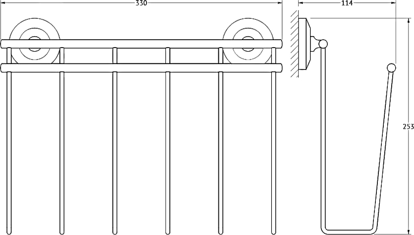 Держатель для газет и журналов FBS Standard STA 052