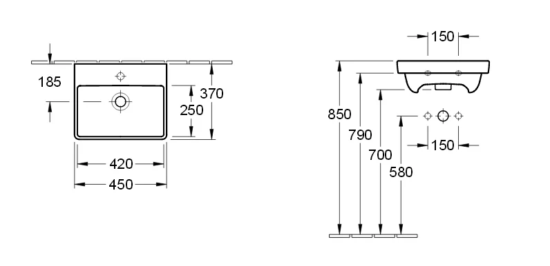 Раковина Villeroy&Boch Avento 73584501 белый