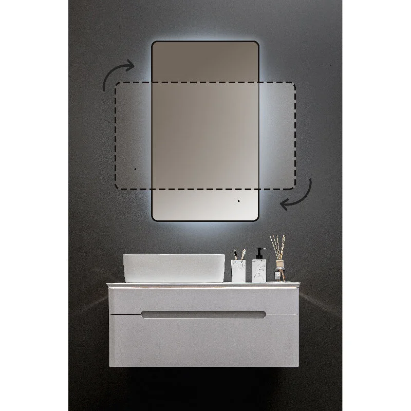 Зеркало Silver Mirrors Incanto LED-00002570 черный