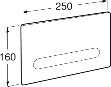 Кнопка смыва Roca In-Wall 890102008, чёрный