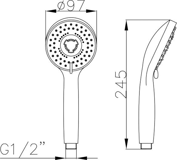 Душевая лейка Paulmark PM106