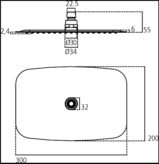 Душ верхний Ideal Standard Idealrain B0390MY хром