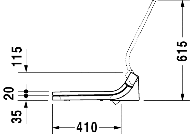 Крышка-сиденье Duravit SensoWash Starck C 610200002000300 для DuraStyle