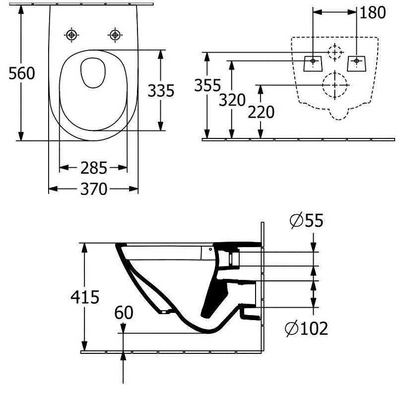 Подвесной унитаз Villeroy & Boch Subway 3.0 4670T901 белый, сиденье микролифт