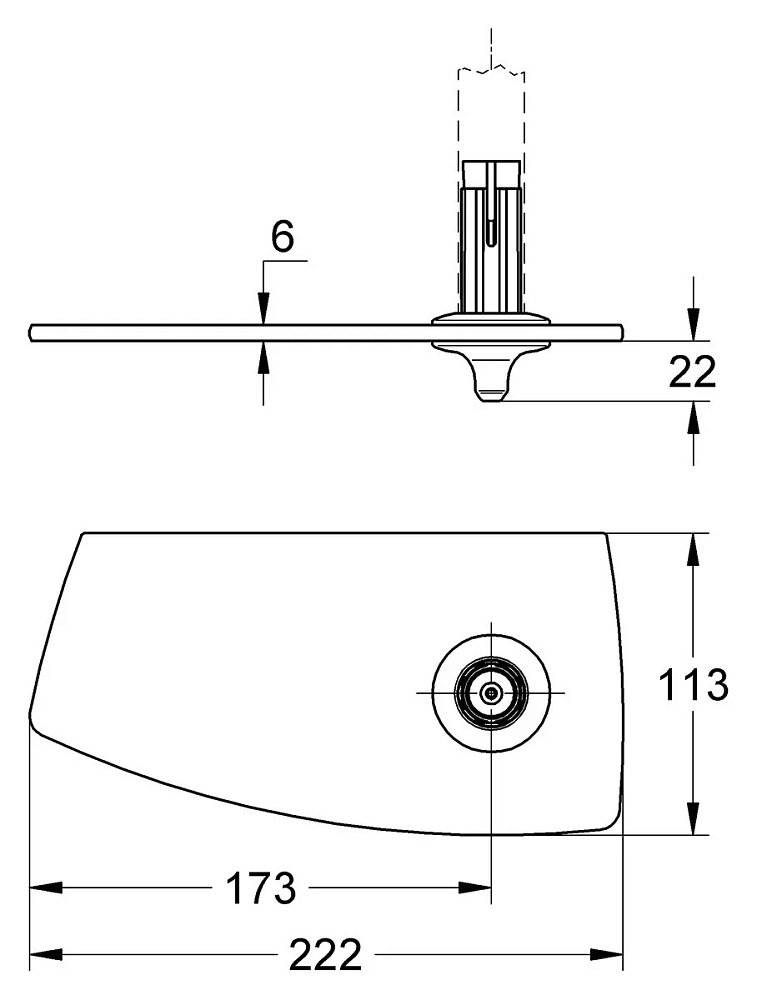 Полка Grohe Movario 28549000 черный