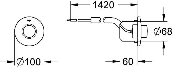 Кнопка смыва Grohe 37060000