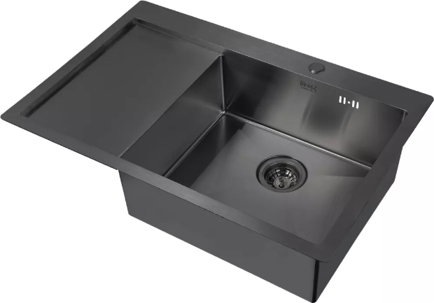 Кухонная мойка Zorg Inox PVD 7851-R GRAFIT, графит