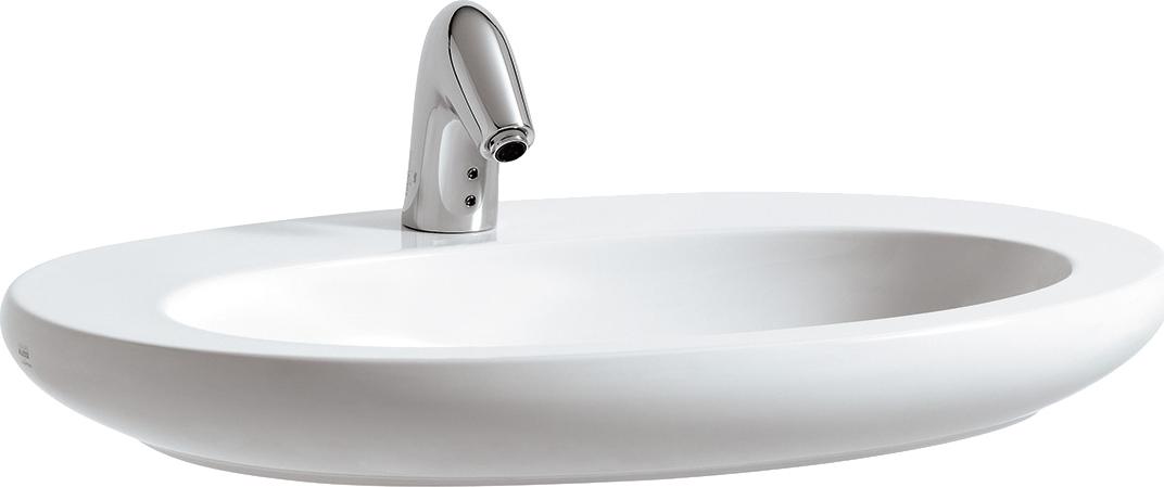 Накладная раковина Laufen 75x52 см Alessi one 8.1897.2.400.104.1