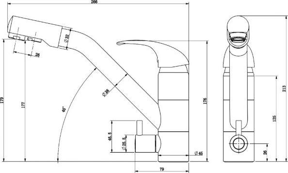 Комплект кухонная мойка Paulmark Gelegen PM404800-BE бежевый + смеситель Paulmark Hessen He213017-328