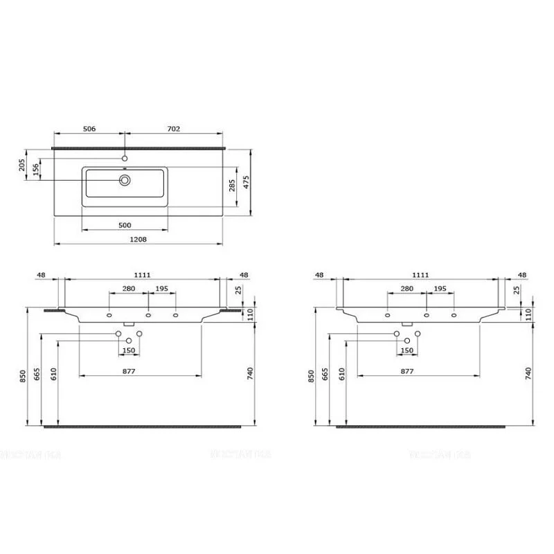 Раковина Bocchi Milano 1305-001-0126 белый