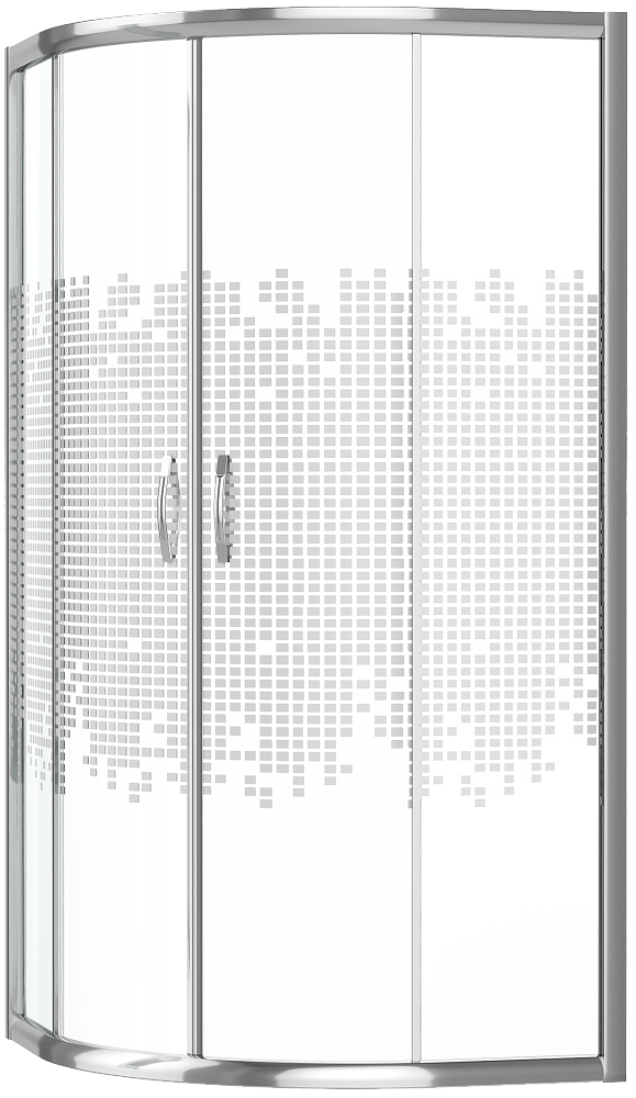 Душевой уголок DIWO Архангельск 90х90, профиль хром глянец