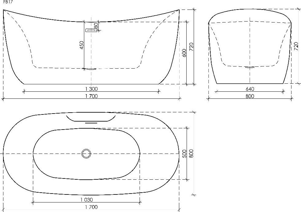 Акриловая ванна Sancos Jazz 170x80 FB17, белый