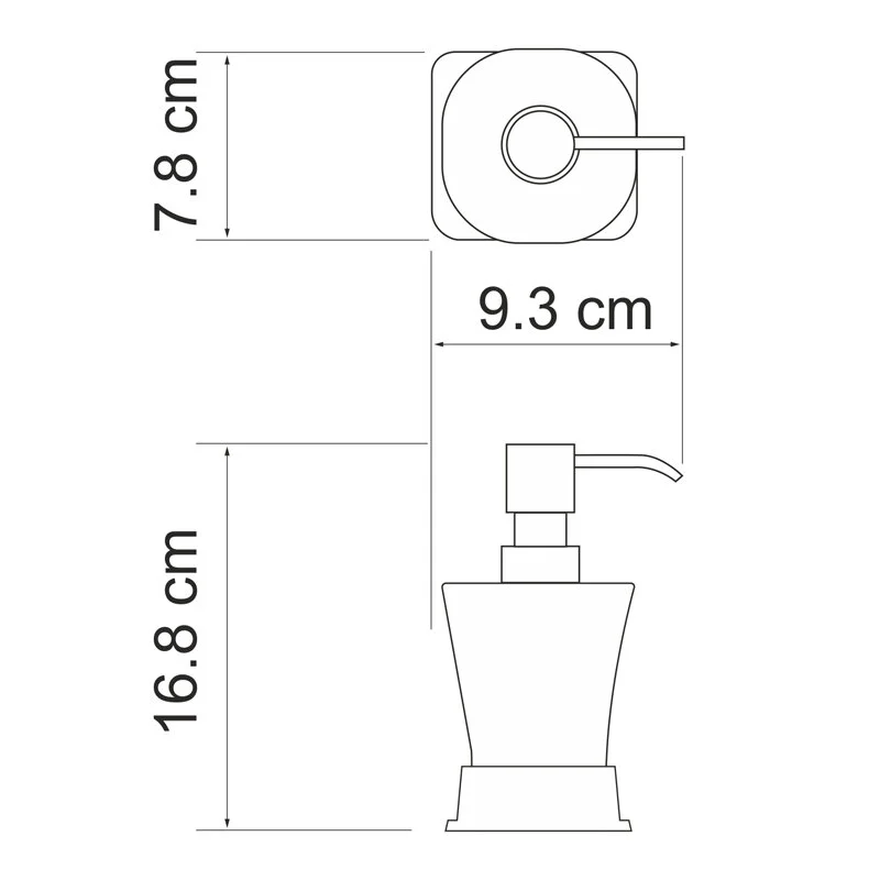 Дозатор для жидкого мыла WasserKRAFT Amper K-5400Nickel K-5499N хром;белый