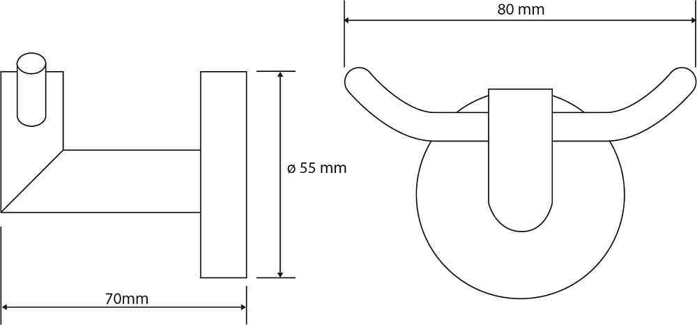 Крючок Sapho X-Round XR200, хром