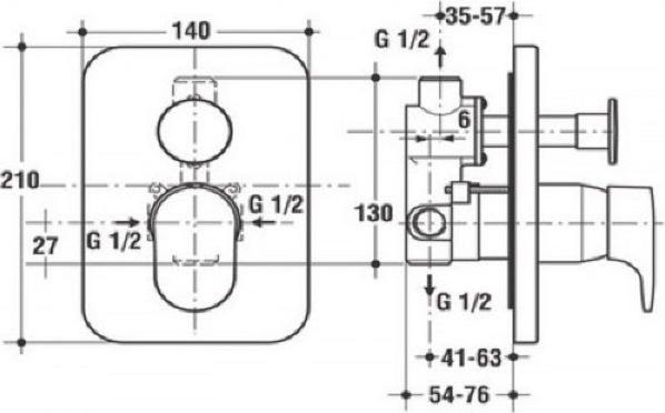 Смеситель для душа Ideal Standard Moments A3916AA, хром