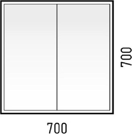 Зеркальный шкаф Corozo Айрон 70 SD-00000280 Черный антик