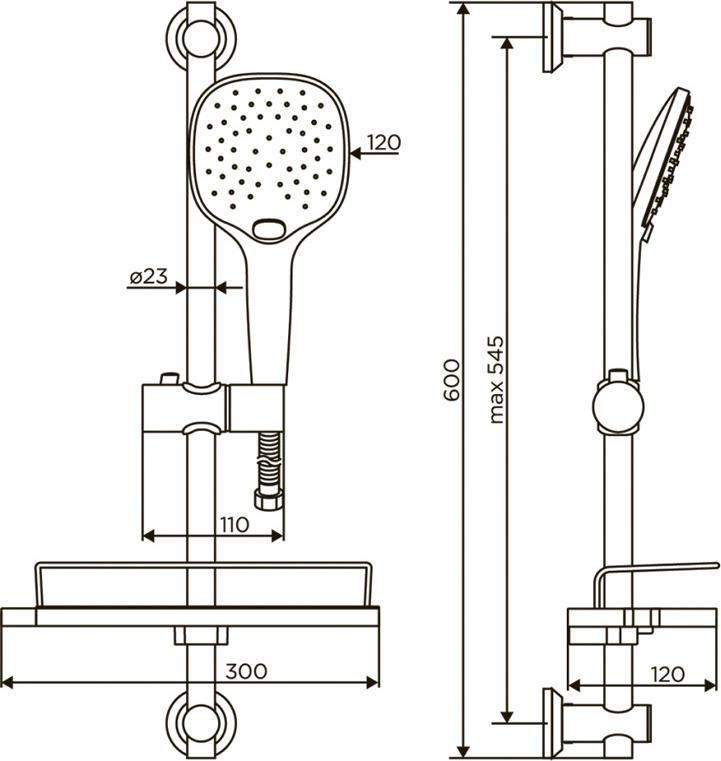 Душевой гарнитур Dorff Prime D0140000