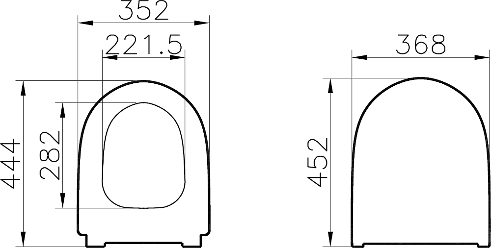 Крышка-сиденье VitrA Sento 130-003-009 с микролифтом, белый (уцененный товар)