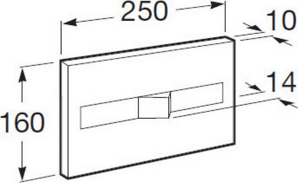 Кнопка смыва Roca Dual 890096001 хром