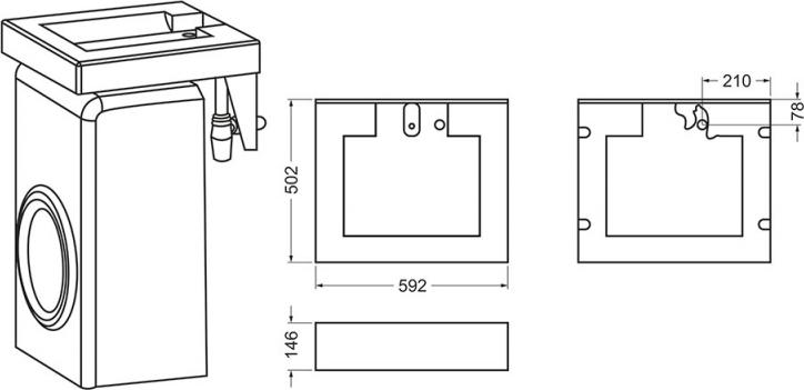 Раковина Stella Polar Корини 60 SP-00000237, белый