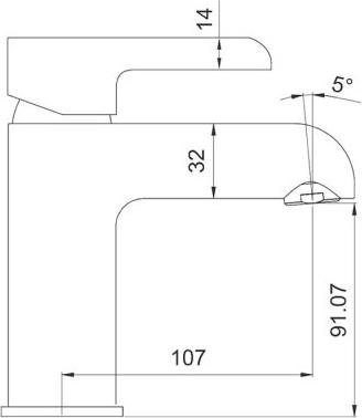 Смеситель для раковины Gappo G03-8 G1003-8