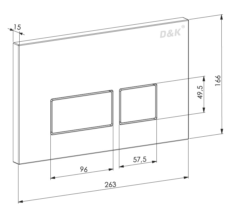 Комплект унитаза с инсталляцией D&K DS1021605 с сиденьем микролифт и клавишей смыва хром