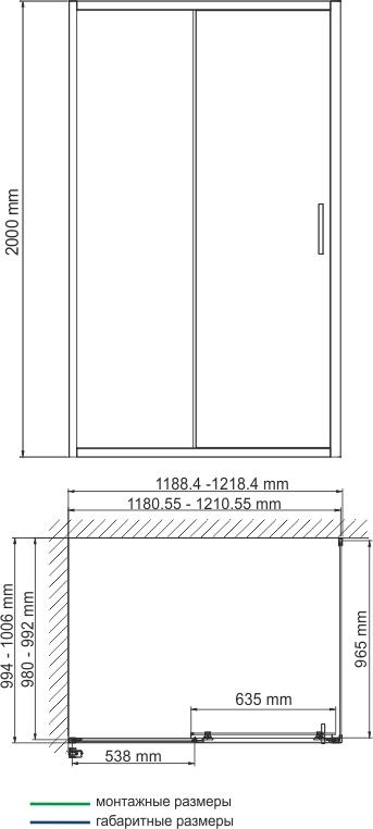 Уголок душевой Wasserkraft Main 41S10