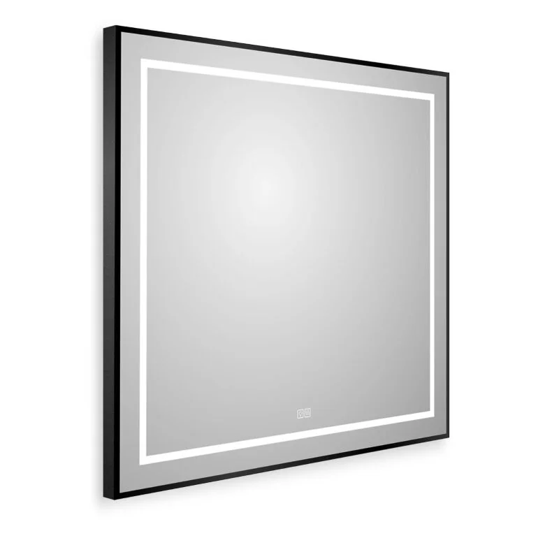 Зеркало BelBagno Kraft SPC-KRAFT-900-800-LED-TCH-WARM-NERO черный