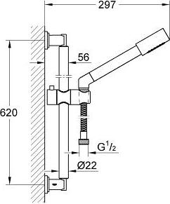 Душевой гарнитур Grohe Sena 28581000