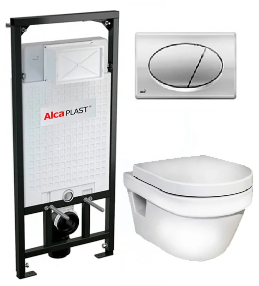 Унитаз с инсталляцией Gustavsberg Hygienic Flush WWS AM101/1120 /5G84HR01/M71