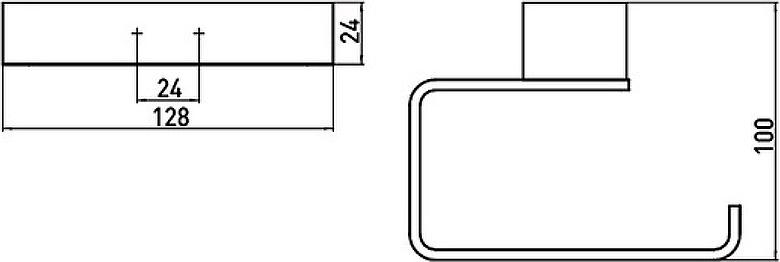 Держатель туалетной бумаги Emco Loft 0500 001 01, хром