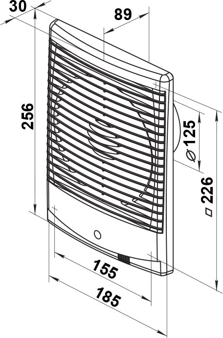 Вытяжной вентилятор Vents 125 М3