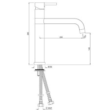 Смеситель для раковины без донного клапана Jaquar Florentine FLR-CHR-5007B