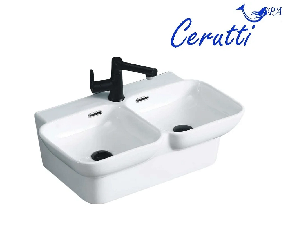 Раковина Cerutti Spa Double СТ9702 белый