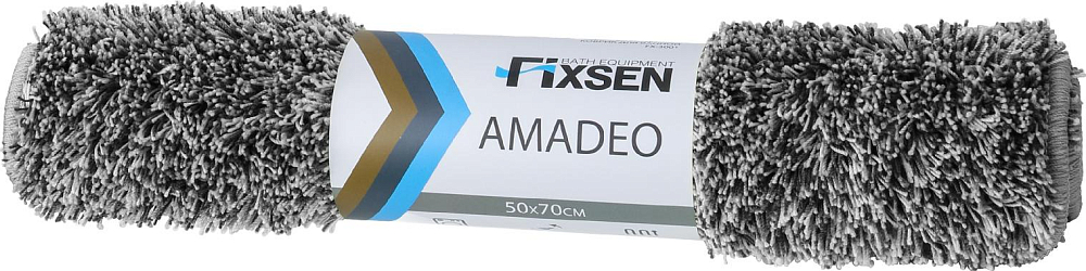 Коврик для ванной 50х70 Fixsen Amadeo FX-3001K серый