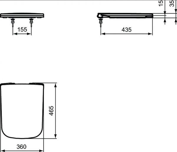 Крышка-сиденье для унитаза Ideal Standard Simply U J505801 с микролифтом