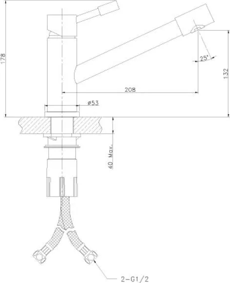 Смеситель для кухни Lemark Expert LM5072CUT, хром