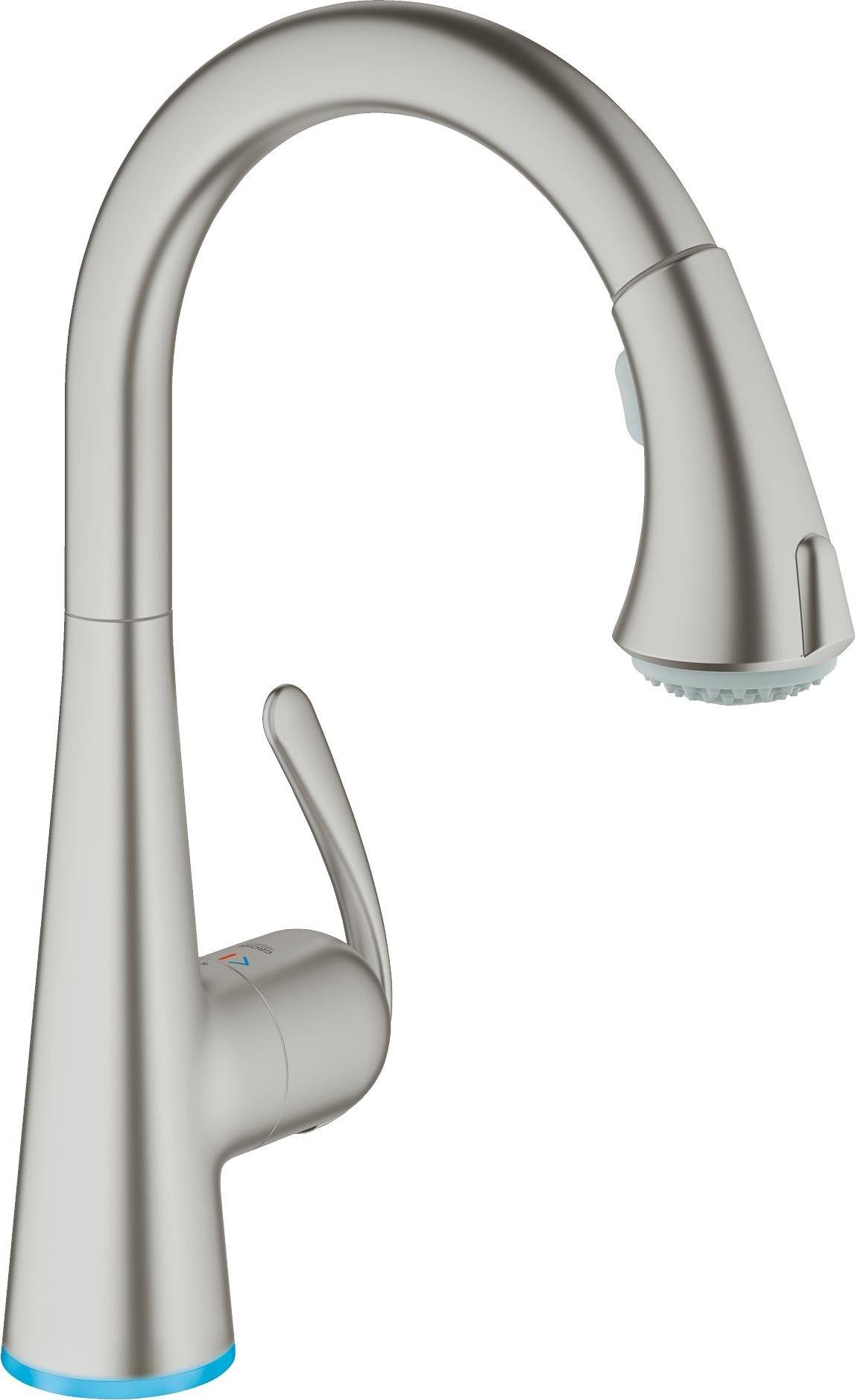 Смеситель для кухонной мойки Grohe Zedra Touch 30219DC1 суперсталь