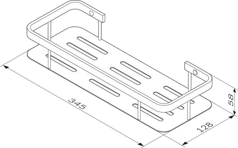 Полка AM.PM Sense L A7453122, черный