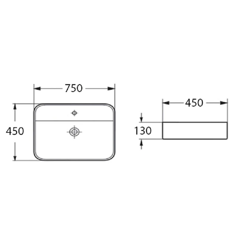 Раковина накладная Comforty 00-00013930 белый