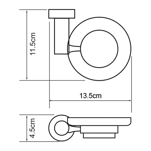 Мыльница WasserKRAFT Donau K-9400 K-9429 хром