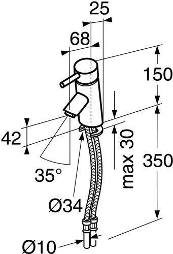 Смеситель для раковины Gustavsberg Skandic 41215051