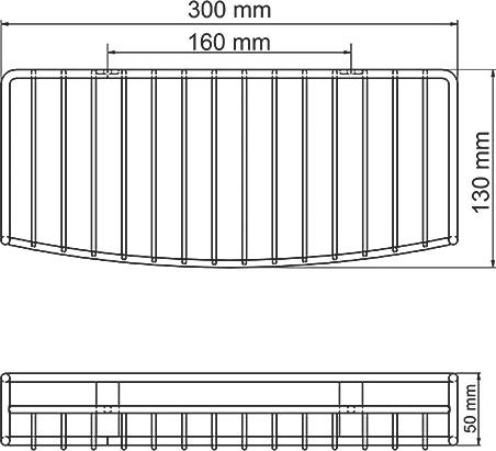 Раковина CeramaLux Lux Classic 1411 хром, белый