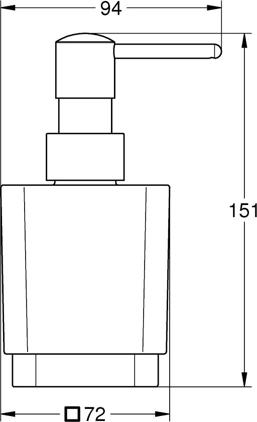 Дозатор жидкого мыла Grohe Selection Cube 40805001