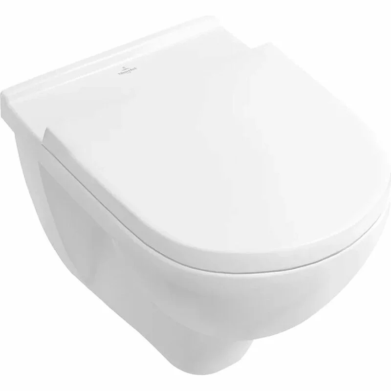 Инсталляция Geberit Duofix Delta с безободковым унитазом Villeroy&Boch O.novo 5660H101, крышка микролифт, клавиша хром, 458.149.21.1/5660H101