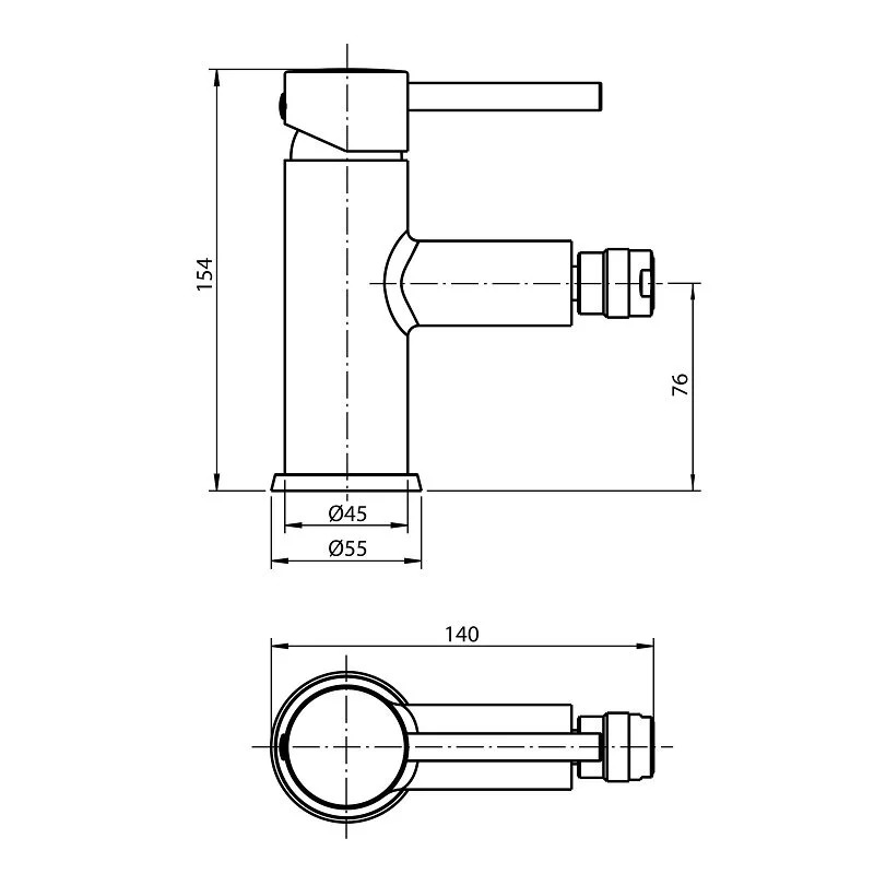 Смеситель для биде Koller Pool Orion OR0300 хром