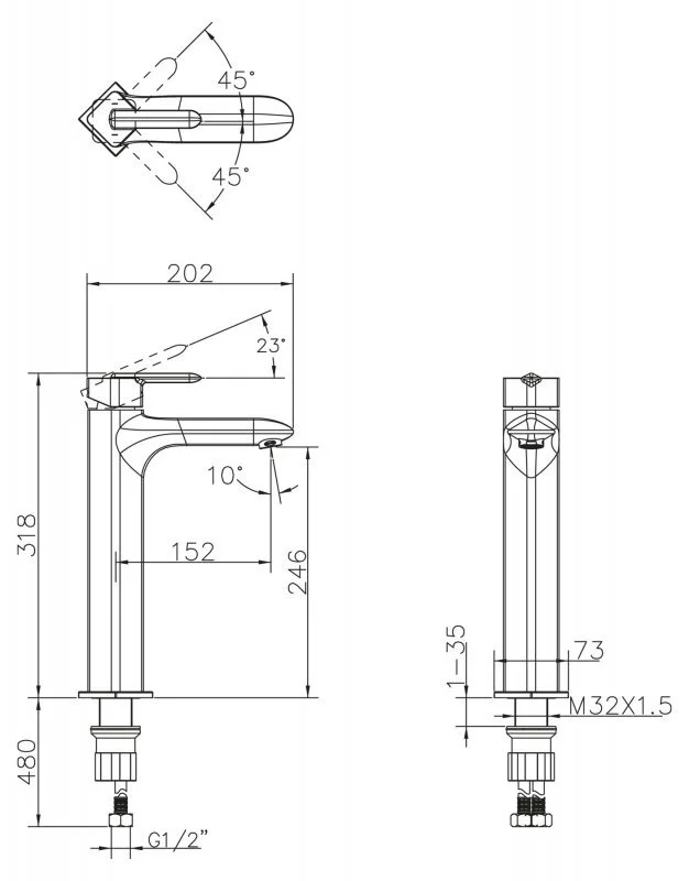 Смеситель для раковины BelBagno Crystal CRY-LMC-CRM хром