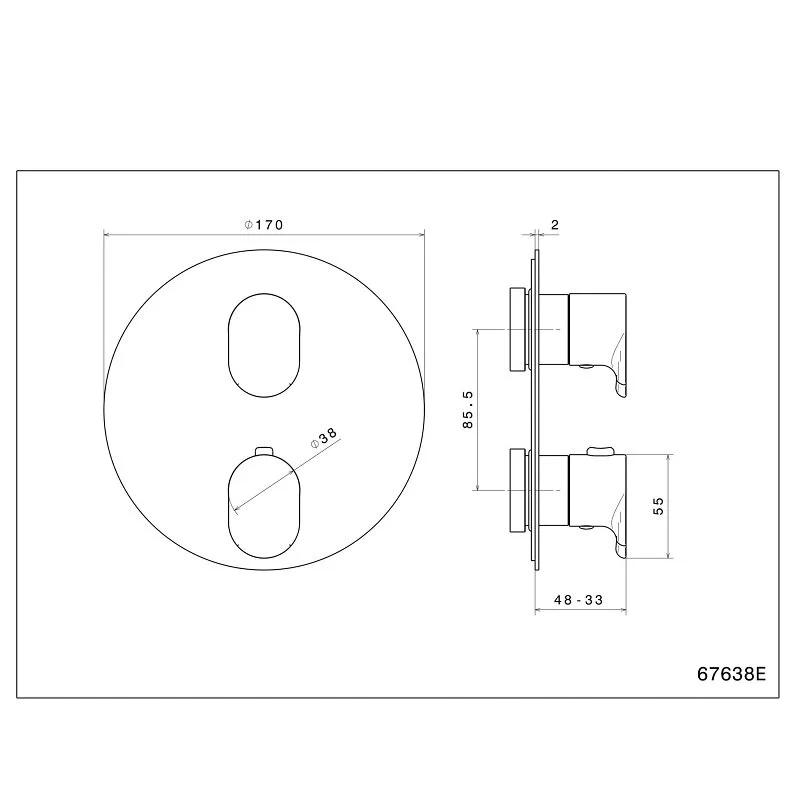 Смеситель для душа Kerama Marazzi Ole 67638EKM.21.018 хром